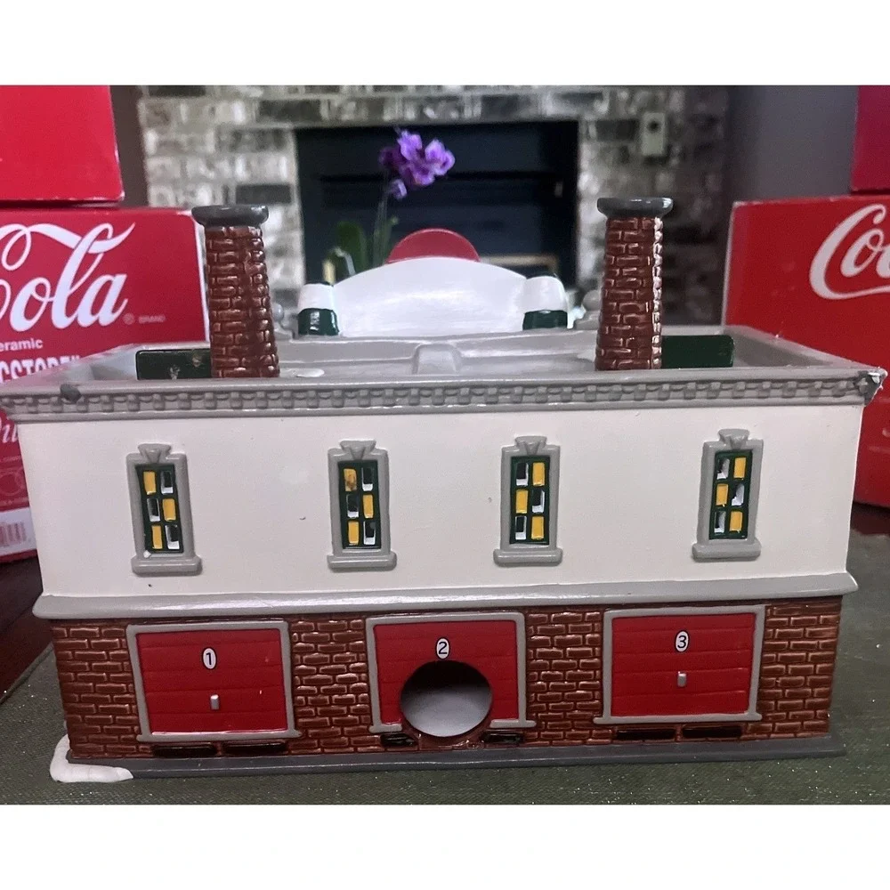 Dept 56 Snow Village COCA COLA Bundle~Plant, Drugstore, Delivery Truck & Men ***